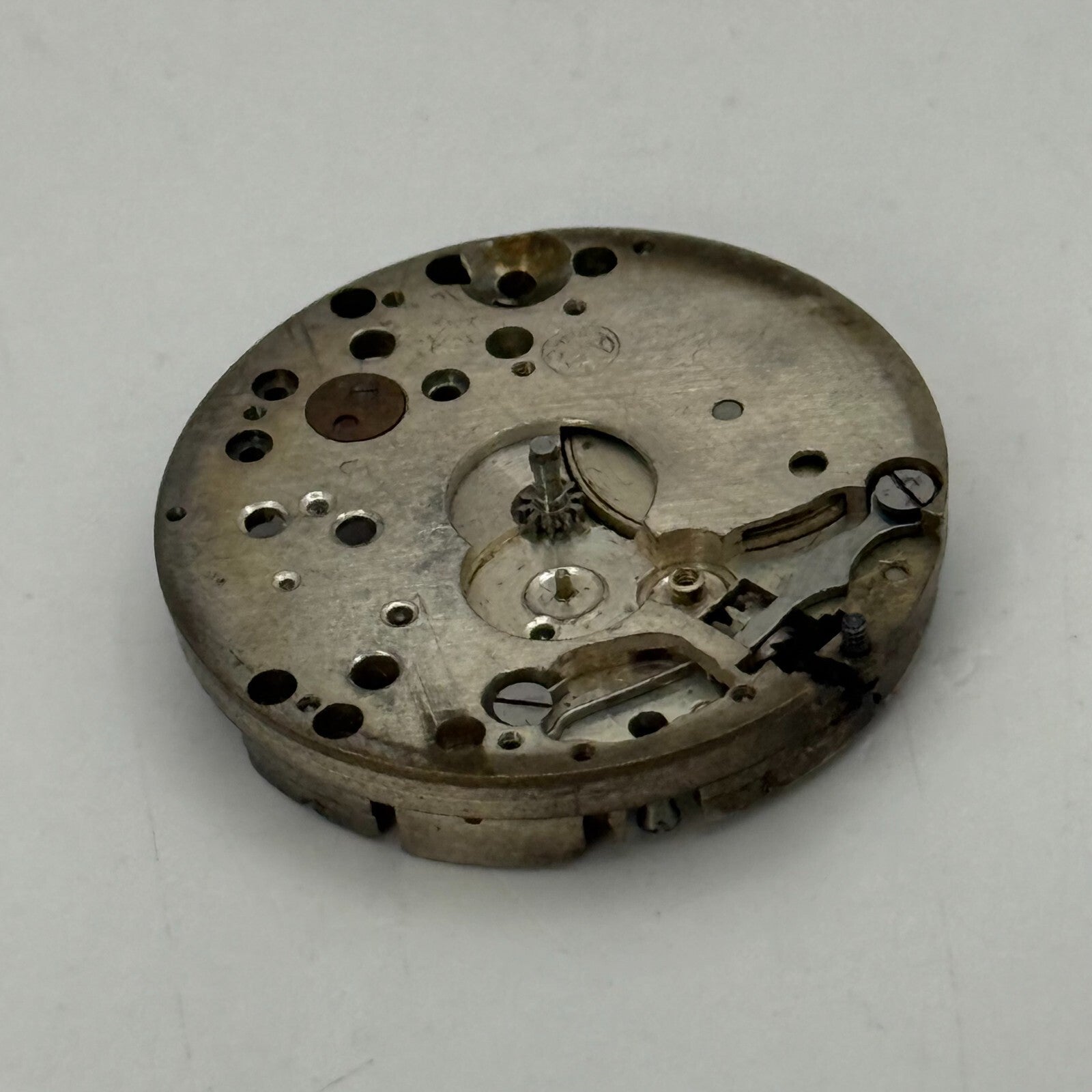 23.7mm Vintage AS 340 A Schild Partial Manual Wind Watch Movement PARTS REPAIR