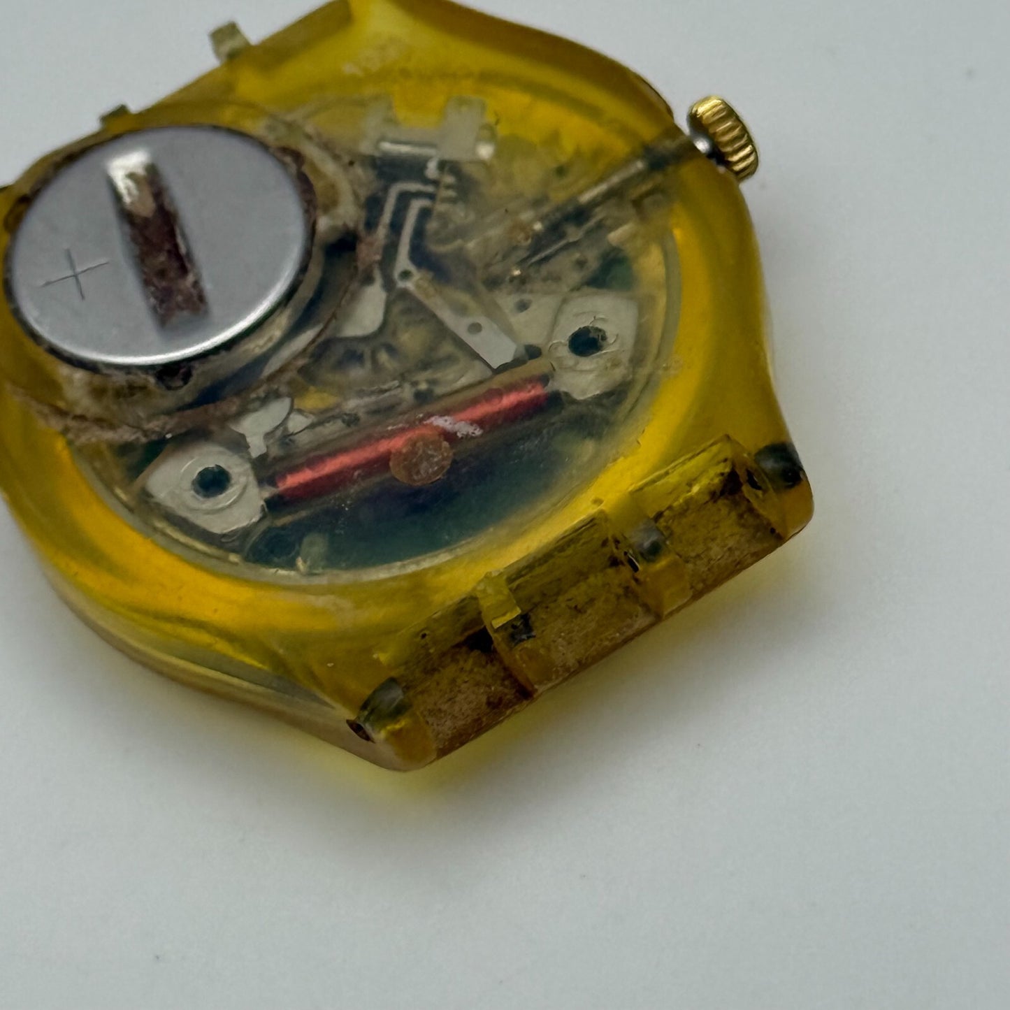 33mm Vintage 1992 Swatch GK707 Day Date Watch UNTESTED PARTS REPAIR