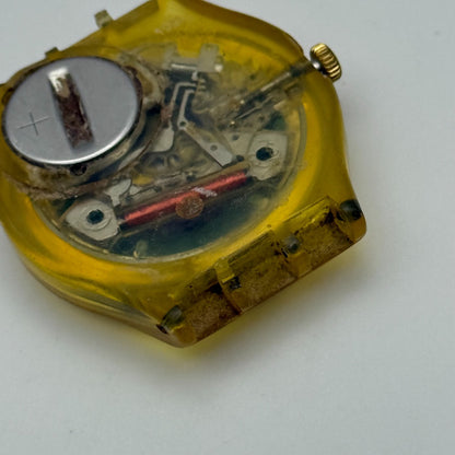 33mm Vintage 1992 Swatch GK707 Day Date Watch UNTESTED PARTS REPAIR
