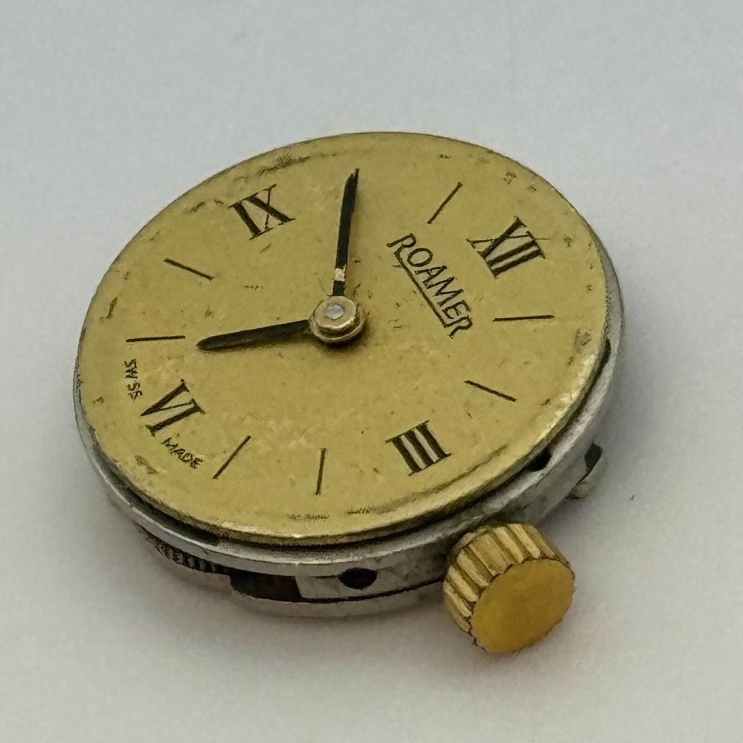 15.5mm Ladies Roamer MST 468 Manual Wind Swiss Watch Movement Vintage FOR PARTS