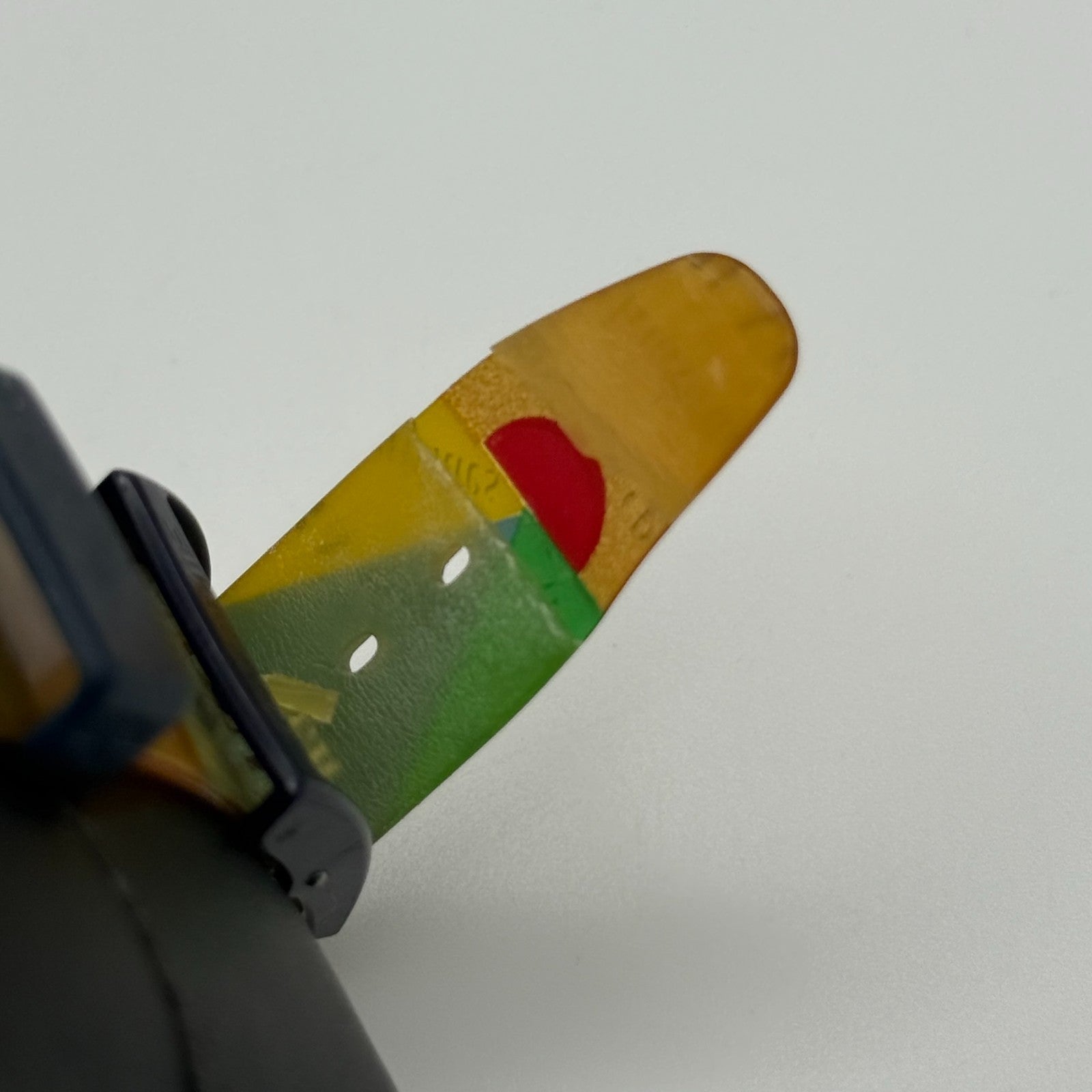 1992 Swatch Gent GN131 Tarot Colorful Strap Quartz Watch Swiss + Box 33mm