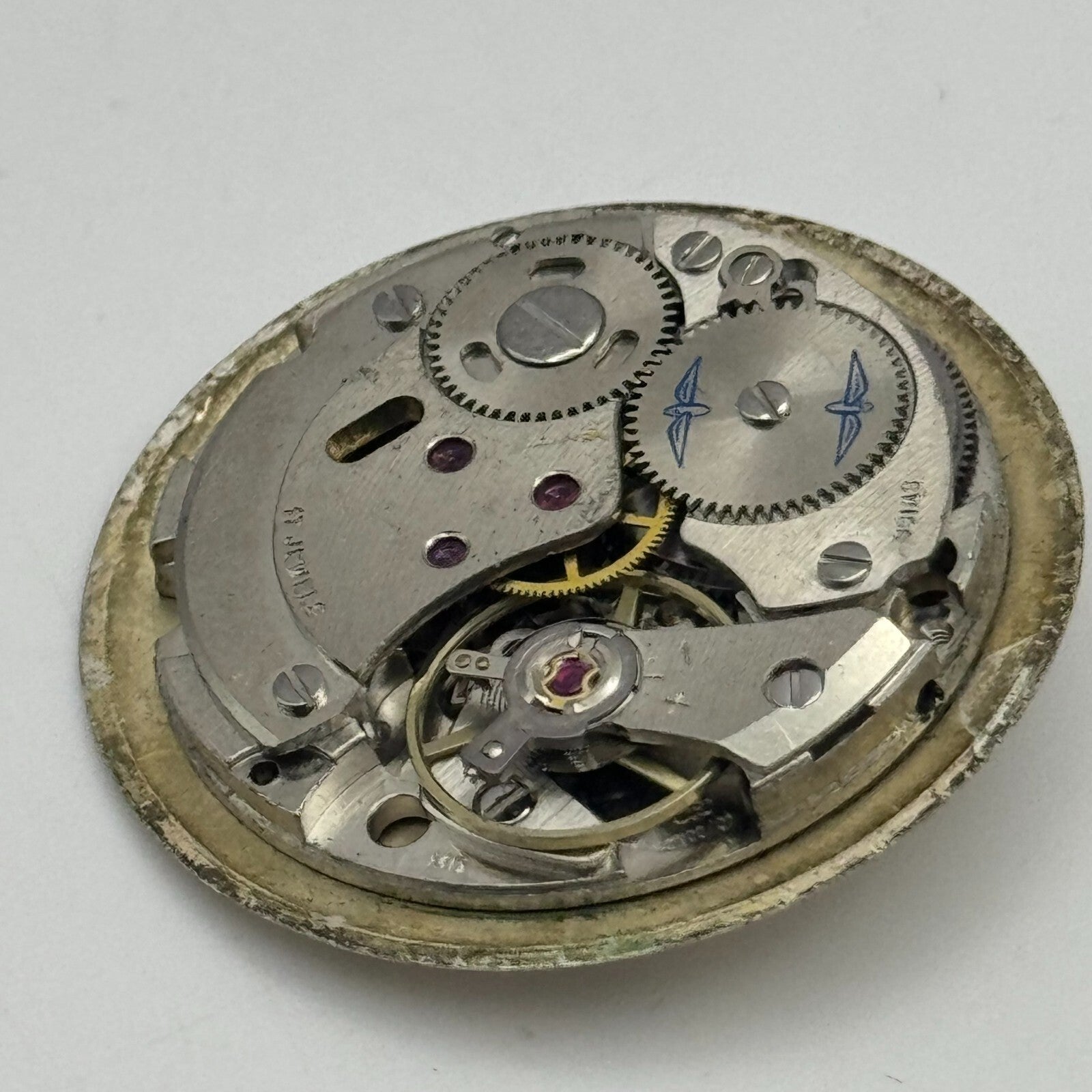 25.9mm Rotary AS 1900 / 01 Manual Wind Watch Movement Vintage Swiss PARTS SPARES