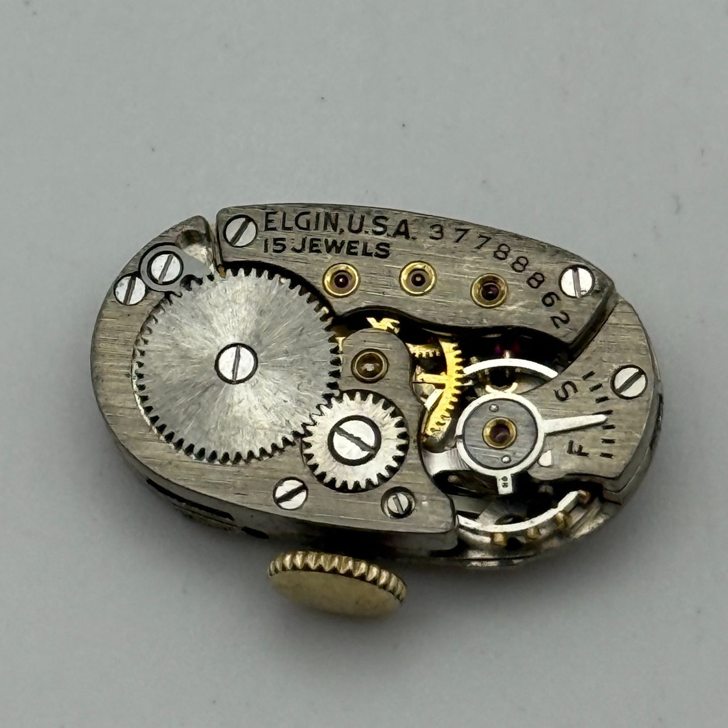 1938 Vintage 21/0s Elgin 541 Model 2 American Watch Movement PARTS REPAIR