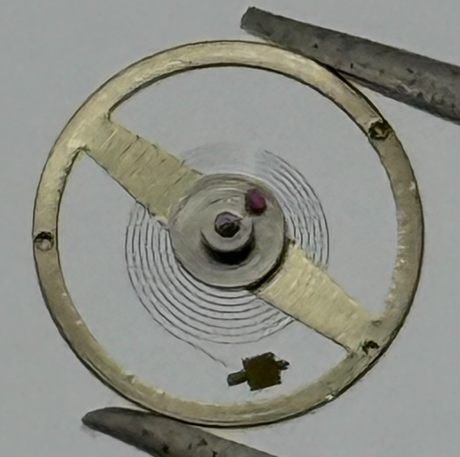 Ebosa 86 87 Balance Wheel Complete And Spring 8¾’’’  1249 Watch Movement Parts
