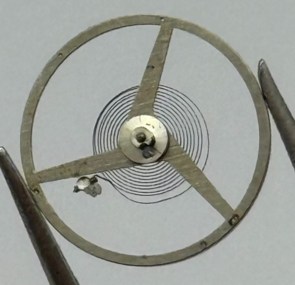 AS 1700-3 Balance Wheel Complete And Spring  1165 M Watch Movement Parts NOS