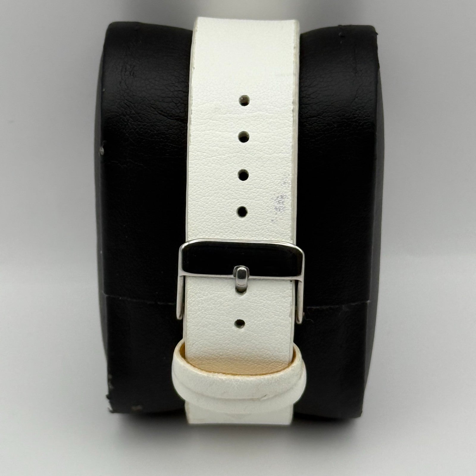 French Connection Ladies Quartz Watch White Strap Working 39mm New Battery