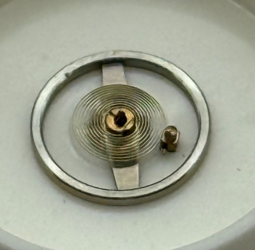 RW 75 Balance Wheel Complete And Spring 5 1/4''' 867 Watch Movement Parts NOS