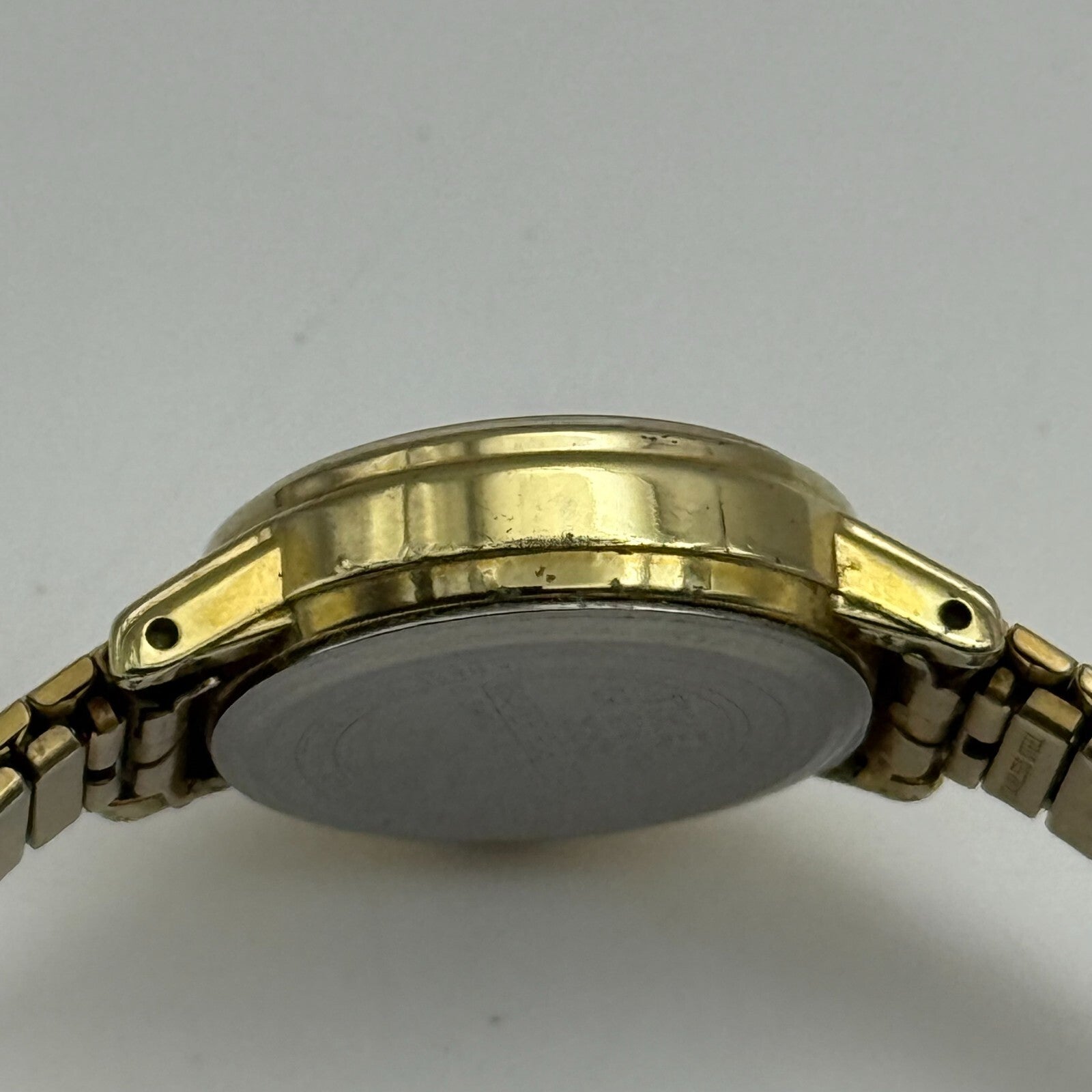 23mm Working Vintage Ladies Timex Indiglo Gold Plated Quartz Watch New Battery