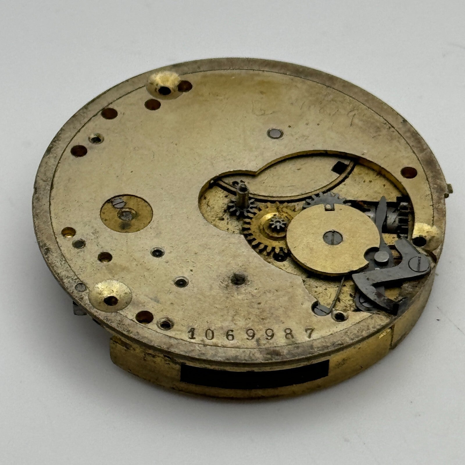 40.6mm Antique Patent 16831 Possible Longines Pocket Watch Movement PARTS SPARES