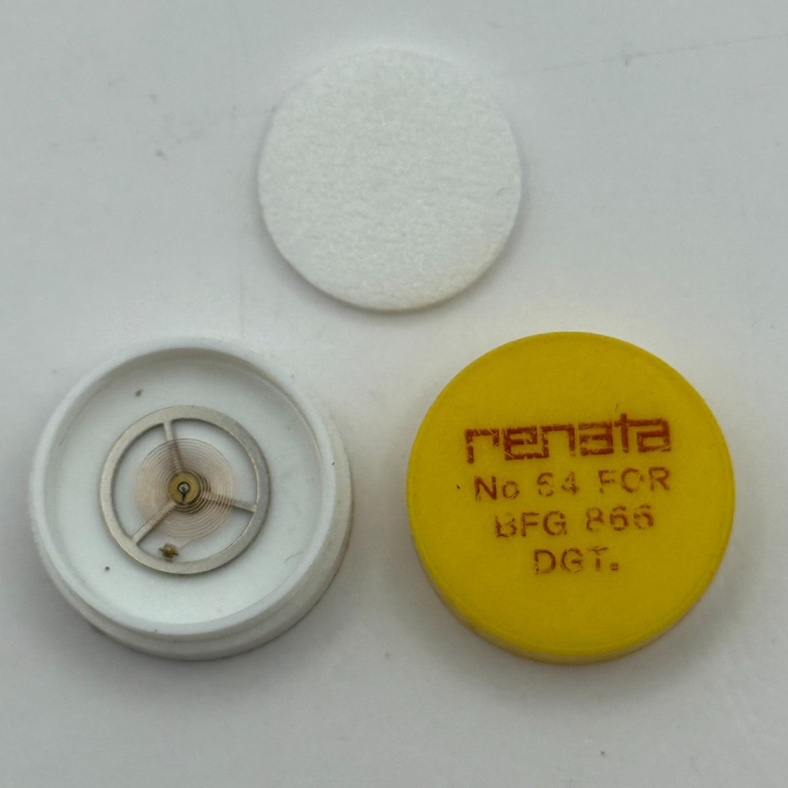 BFG 866 Balance Wheel Complete And Spring  DGT. 64 Watch Movement Parts NOS