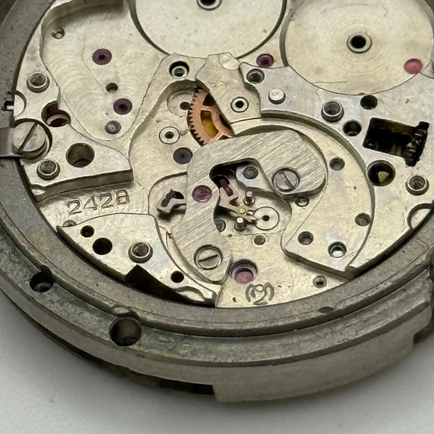 Slava 2428 Watch Movement Sekonda Day Date Manual Vintage Parts Repair 32.1mm