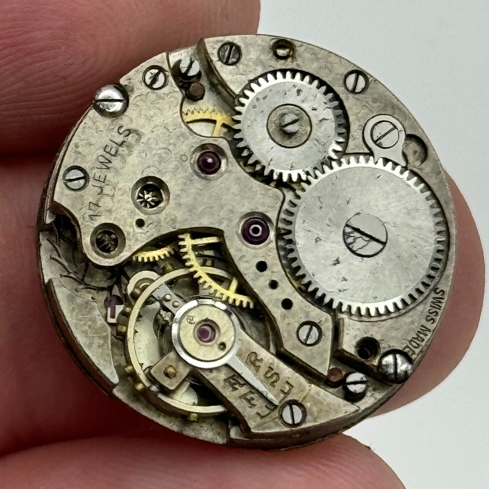 22mm Franklands Vital Pulse 60 Second Dial Trench Watch Movement Manual Wind