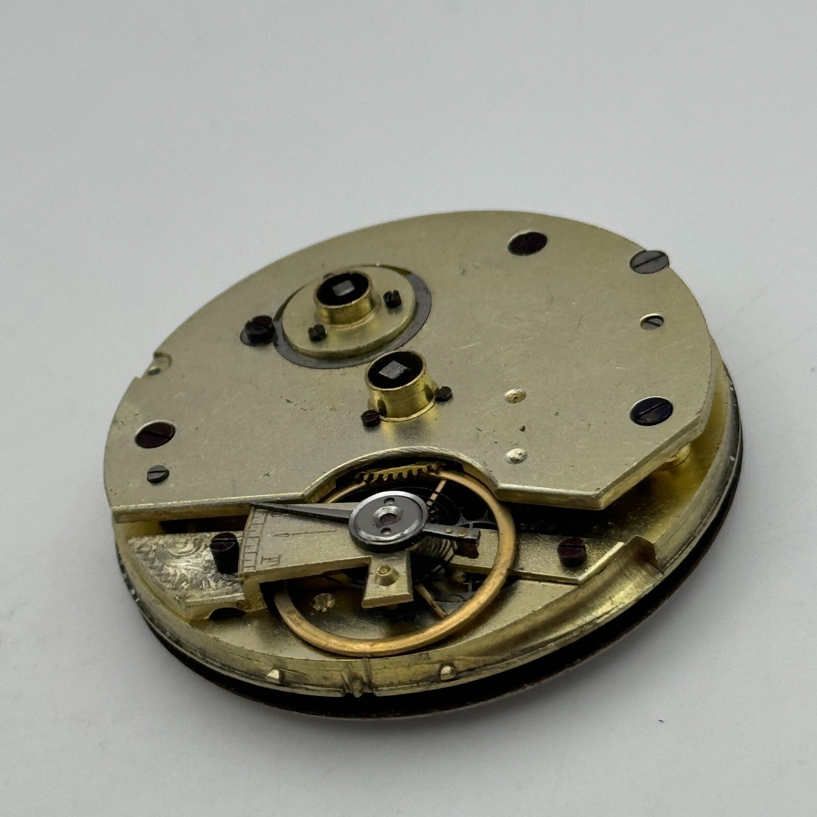 42.7mm Antique Kendal & Dent Key Wound Pocket Watch Movement PARTS REPAIR SPARES