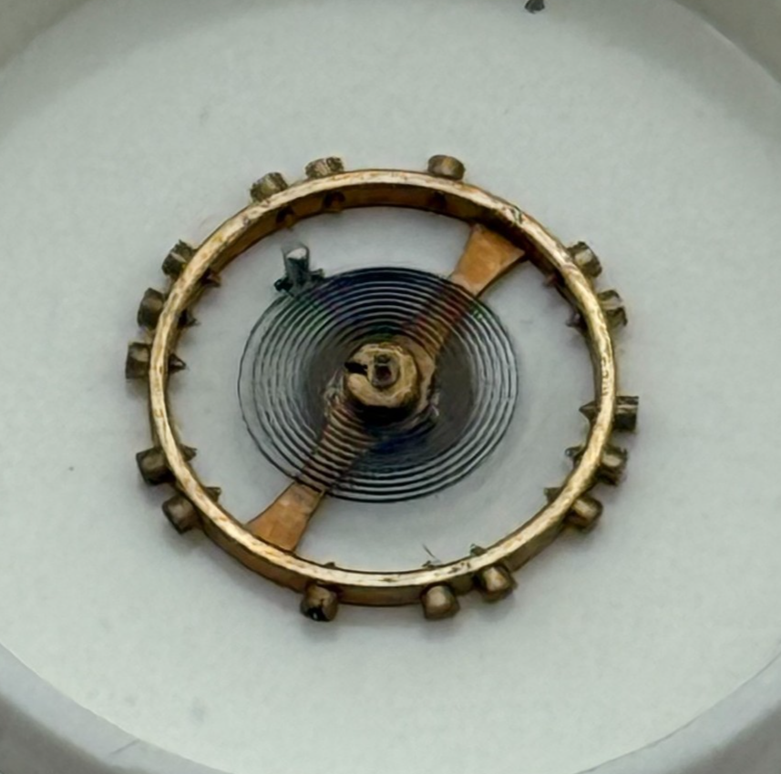 AS 1051 Balance Wheel Complete And Spring 5¼’’’ 34 M Watch Movement Parts NOS