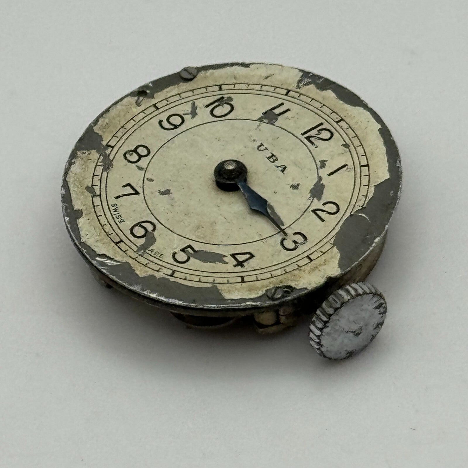 23.6mm Men's Uba Marvel Importing Corporation Manual Wind Watch Movement PARTS