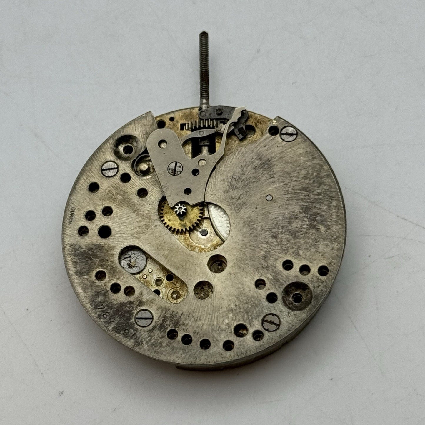 42.7mm Manual Wind Buren Watch Co Higher Grade Pocket Watch Movement FOR PARTS
