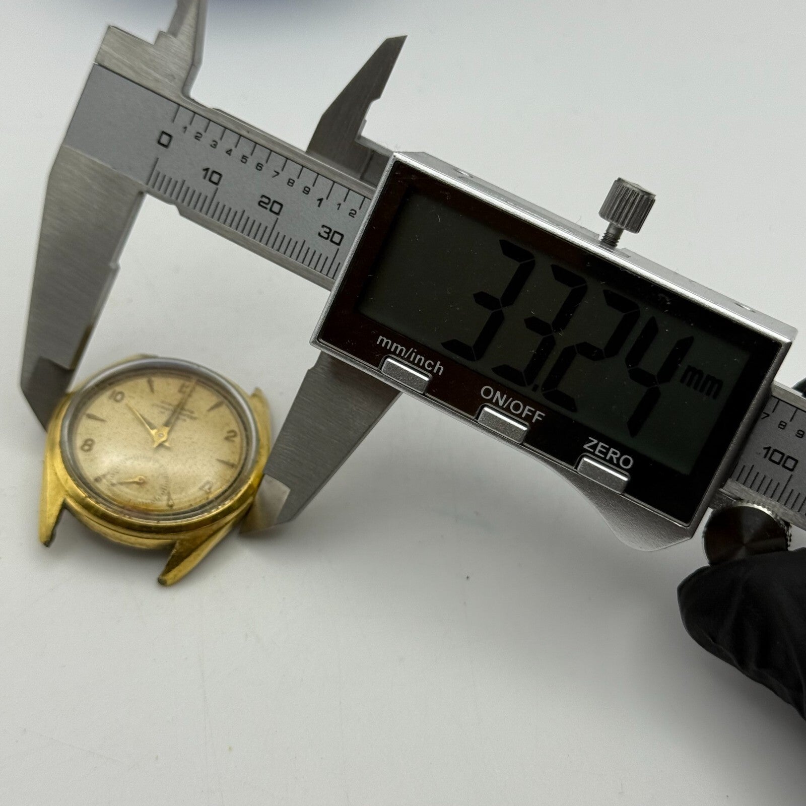 33mm Men’s Vintage Junghans J82 Chronometer Swiss Rare Gold Plated Watch PARTS