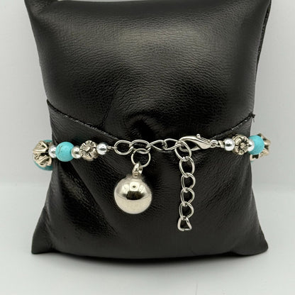 YLQ Ladies Quartz Watch Crystal Accents Beaded Design Bracelet Working 25mm