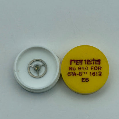 EB 1612 Balance Wheel Complete And Spring 6¾–8’’’ 950 Watch Movement Parts NOS
