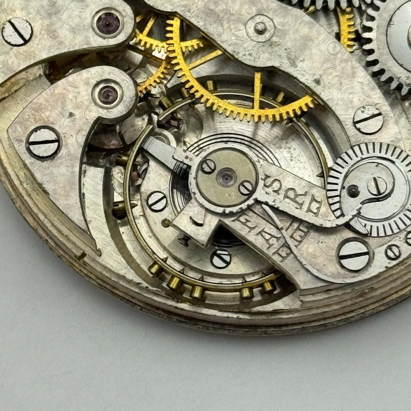 43mm High Grade Open Face W Hinds London LTD Pocket Watch Movement PARTS