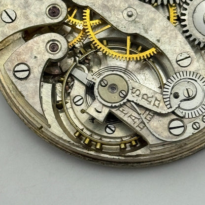 43mm High Grade Open Face W Hinds London LTD Pocket Watch Movement PARTS