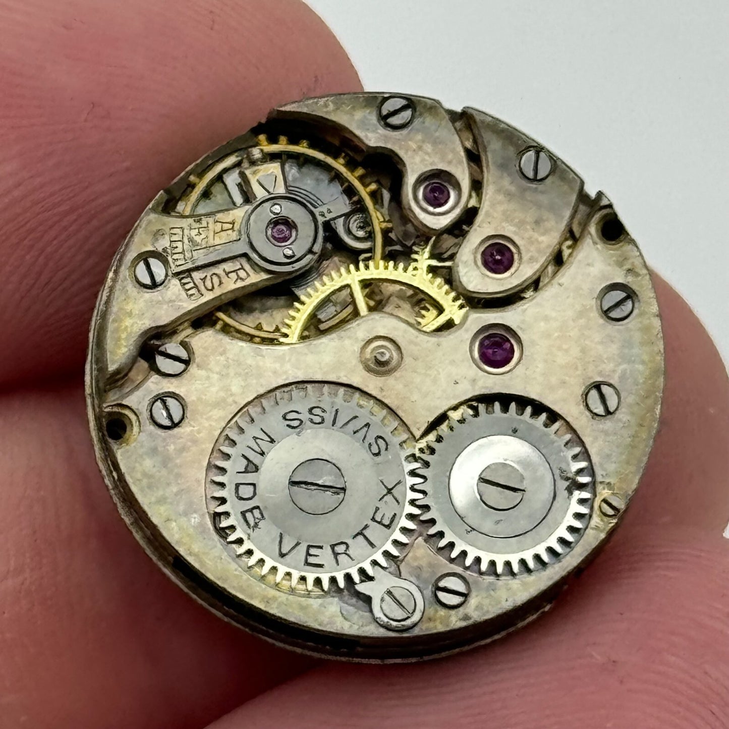 22mm High Grade Vertex Trench  Watch Movement Manual Wind Swiss Vintage PARTS
