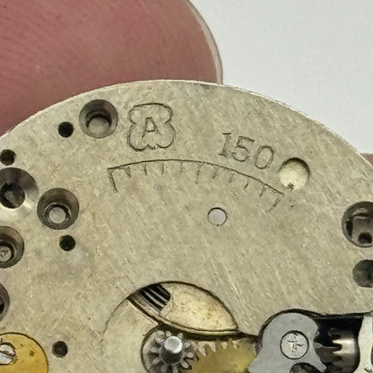 23.6mm Arogno A 150 Manual Wind 15 Jewels Vintage Swiss Watch Movement PARTS