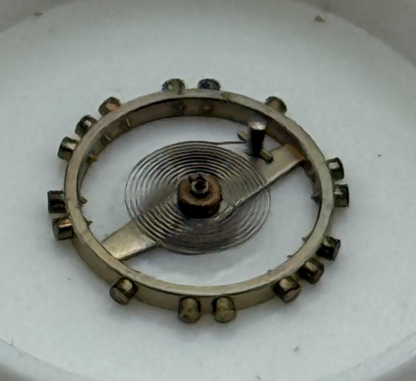 FHF 60 Balance Wheel Complete And Spring 6 3/4-8''' 200 M Watch Movement Parts 