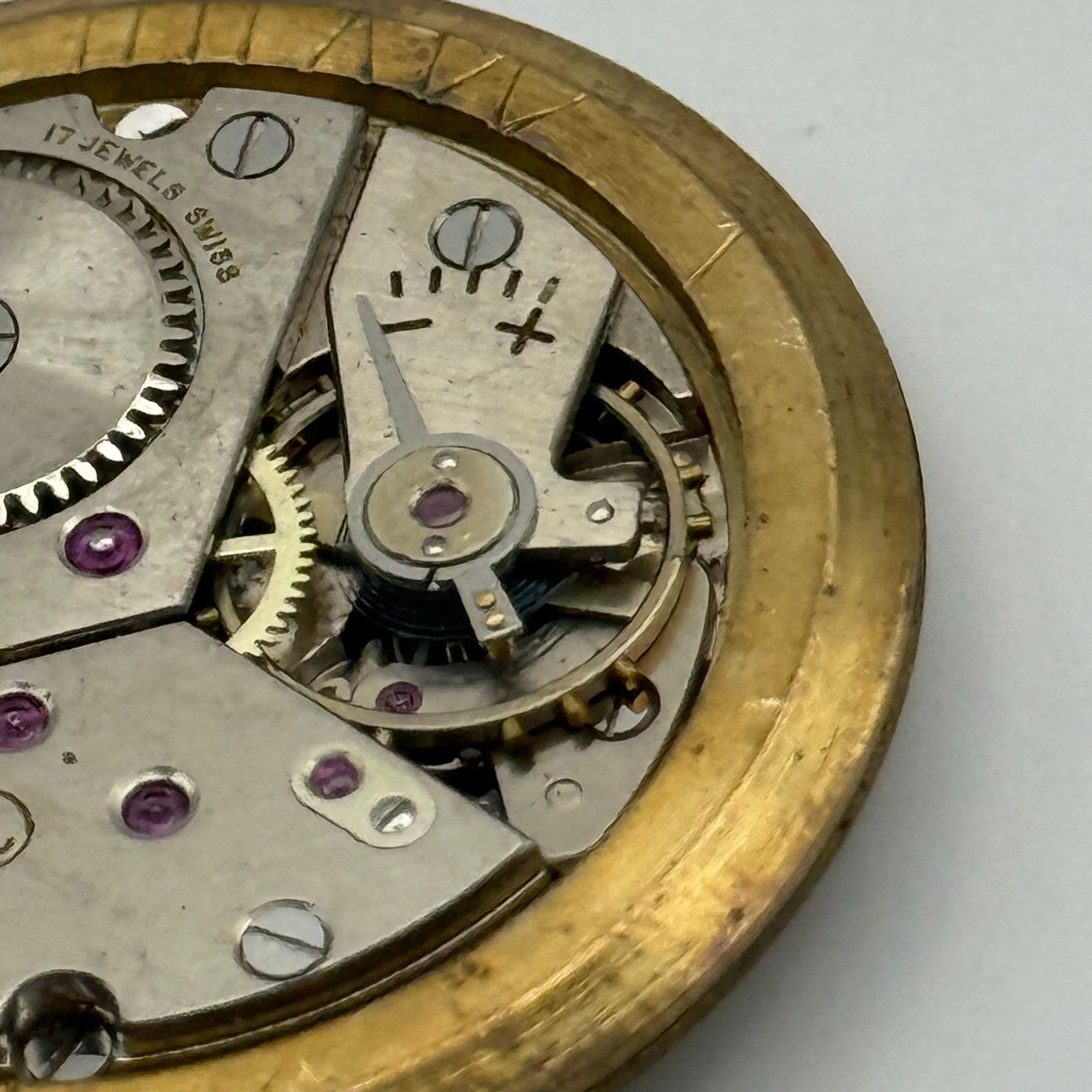 Majex Peseux 320 Watch Movement Manual Wind Vintage Swiss Parts Repair 30.9mm