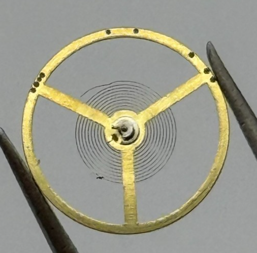 c.603 Balance Wheel Complete And Spring 10 1/2’’’ Watch Movement Parts NOS