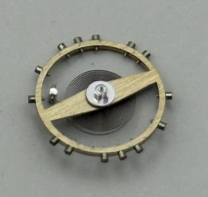 FHF 28 Balance Wheel Complete And Spring Inca 345 M Watch Movement Parts NOS