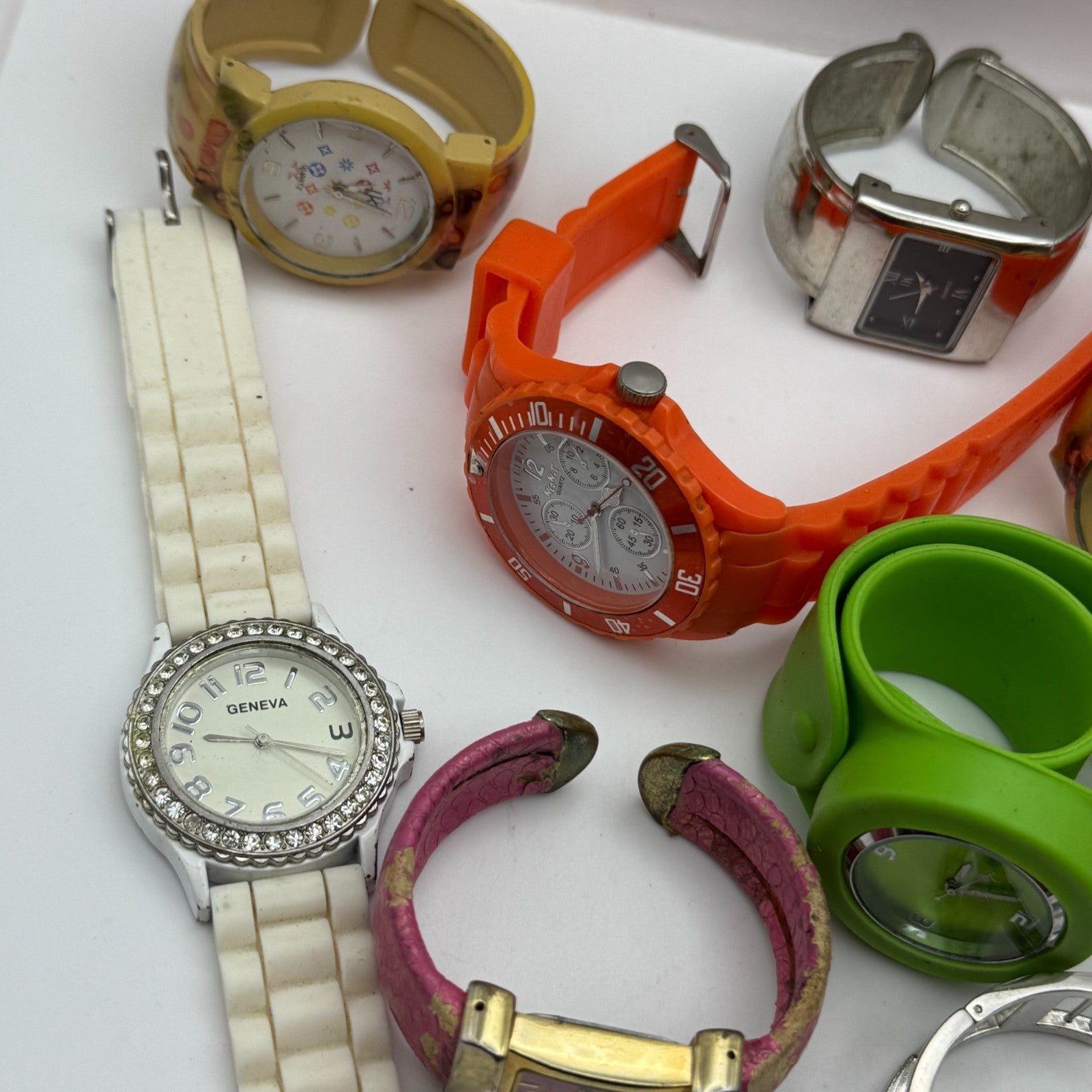 Large Bundle Of Vintage / Modern Quartz Watches Joblot UNTESTED PARTS REPAIR