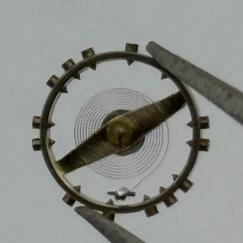 ETA 761 1201 Balance Wheel Complete And Spring  145 M Watch Movement Parts NOS