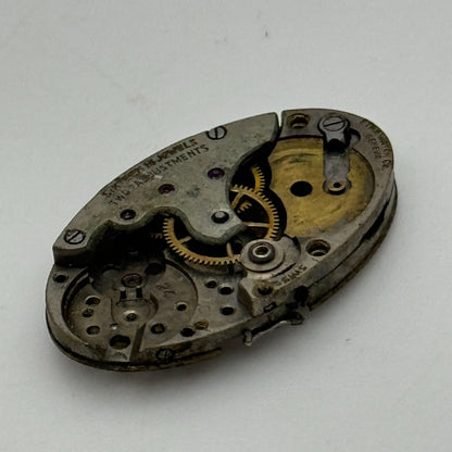 15.2mm Etna Watch Co As 24 A Schild Partial Manual Wind Watch Movement PARTS