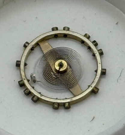 AS 1051 Balance Wheel Complete And Spring 6¼’’’ 34 M Watch Movement Parts NOS