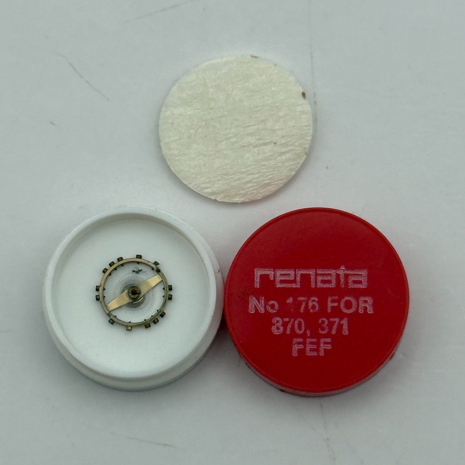 FEF 370 371 Balance Wheel Complete And Spring  176 Watch Movement Parts NOS