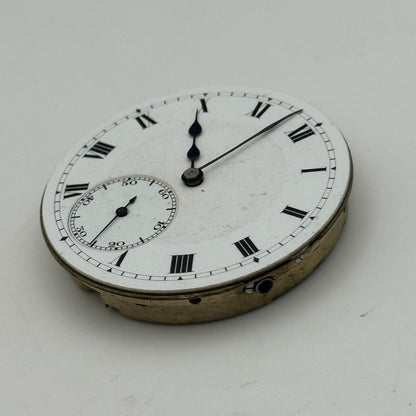 42mm Unidentified High Grade 19 Jewels Swiss Hunter Pocket Watch Movement PARTS