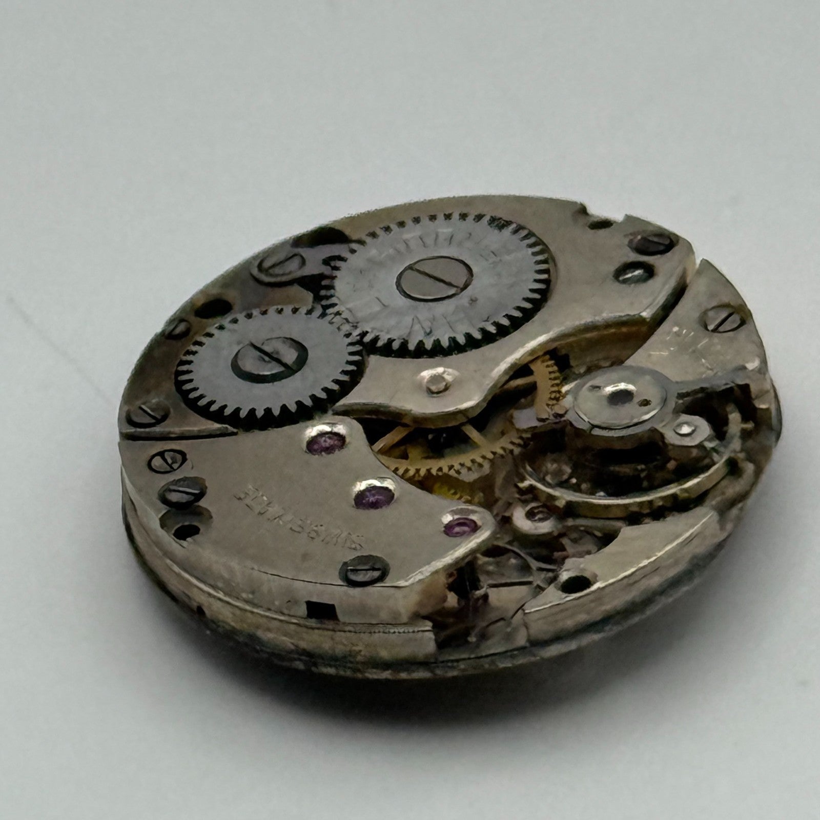 Lanco 15 Rubis Watch Movement Manual Wind Vintage Swiss Parts Repair 19.7mm