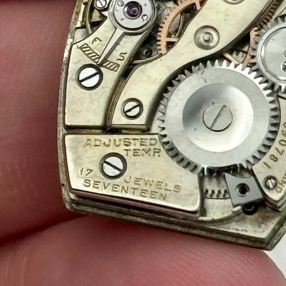 19mm Gruen 117 GR Precision Temp Adjusted Manual Wind Swiss Watch Movement PARTS