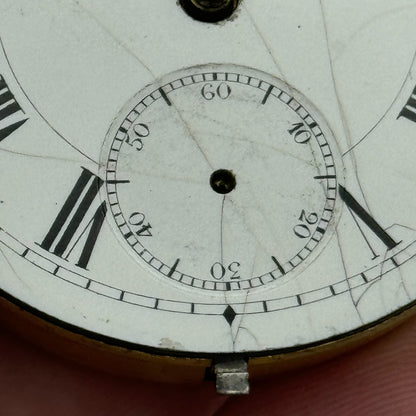 44.9mm Antique J G Graves Sheffield English Express Lever Pocket Watch Movement