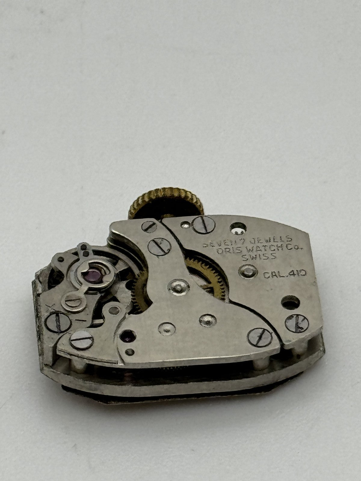 12.8mm Vintage Oris Cal 410 Manual Wind Swiss Watch Movement PARTS REPAIR