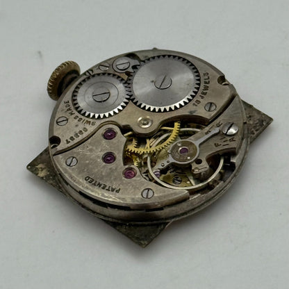 23.4mm Vintage J W Benson Cyma Ref 163 Manual Wind Watch Movement PARTS REPAIR