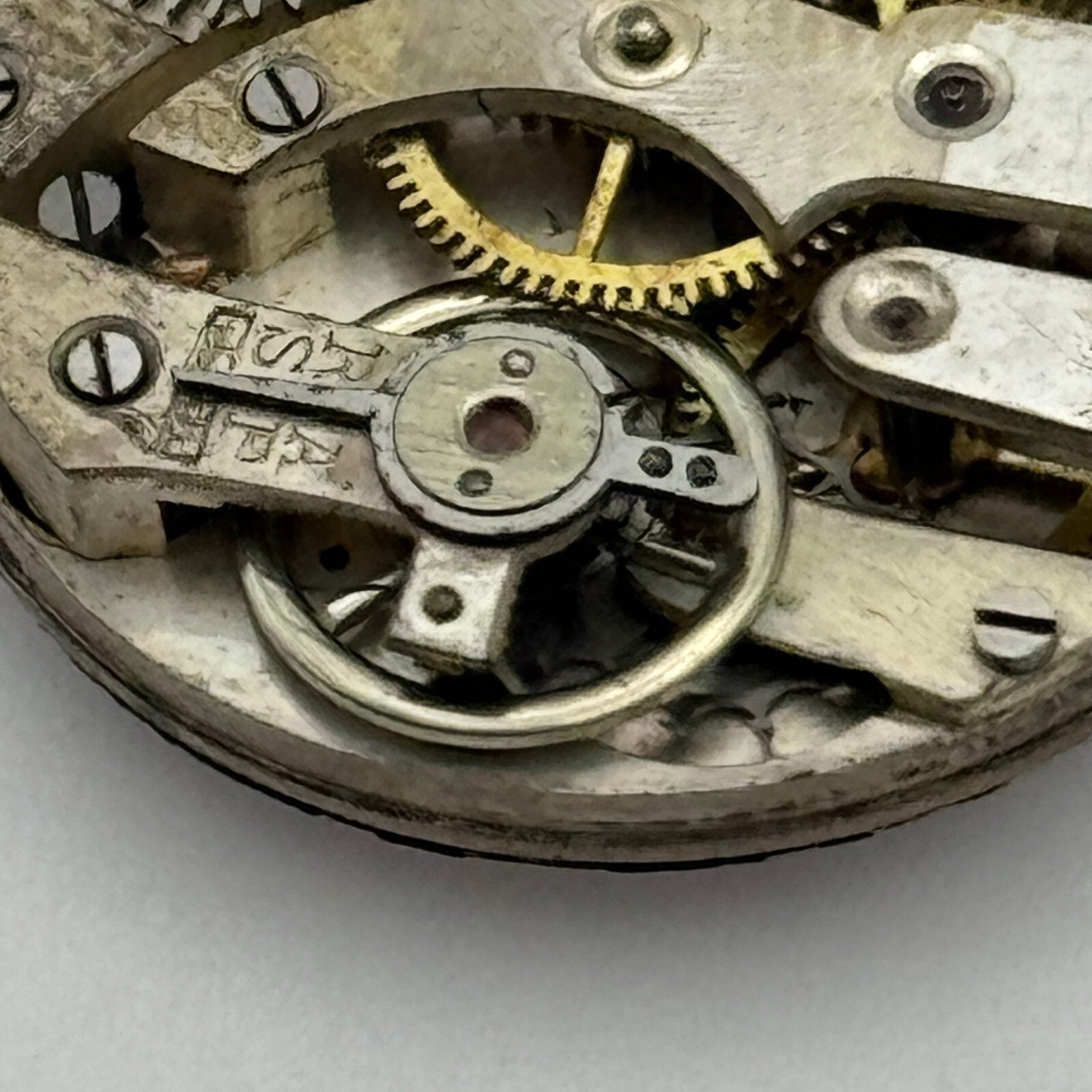 23.6mm Unidentified Cylinder Escapement Trench Watch Movement  Manual Wind PARTS