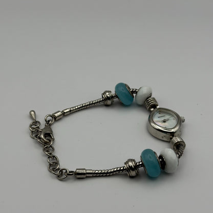 Sekonda Ladies Quartz Watch MOP Dial Beaded Design Bracelet Japan Working 20mm