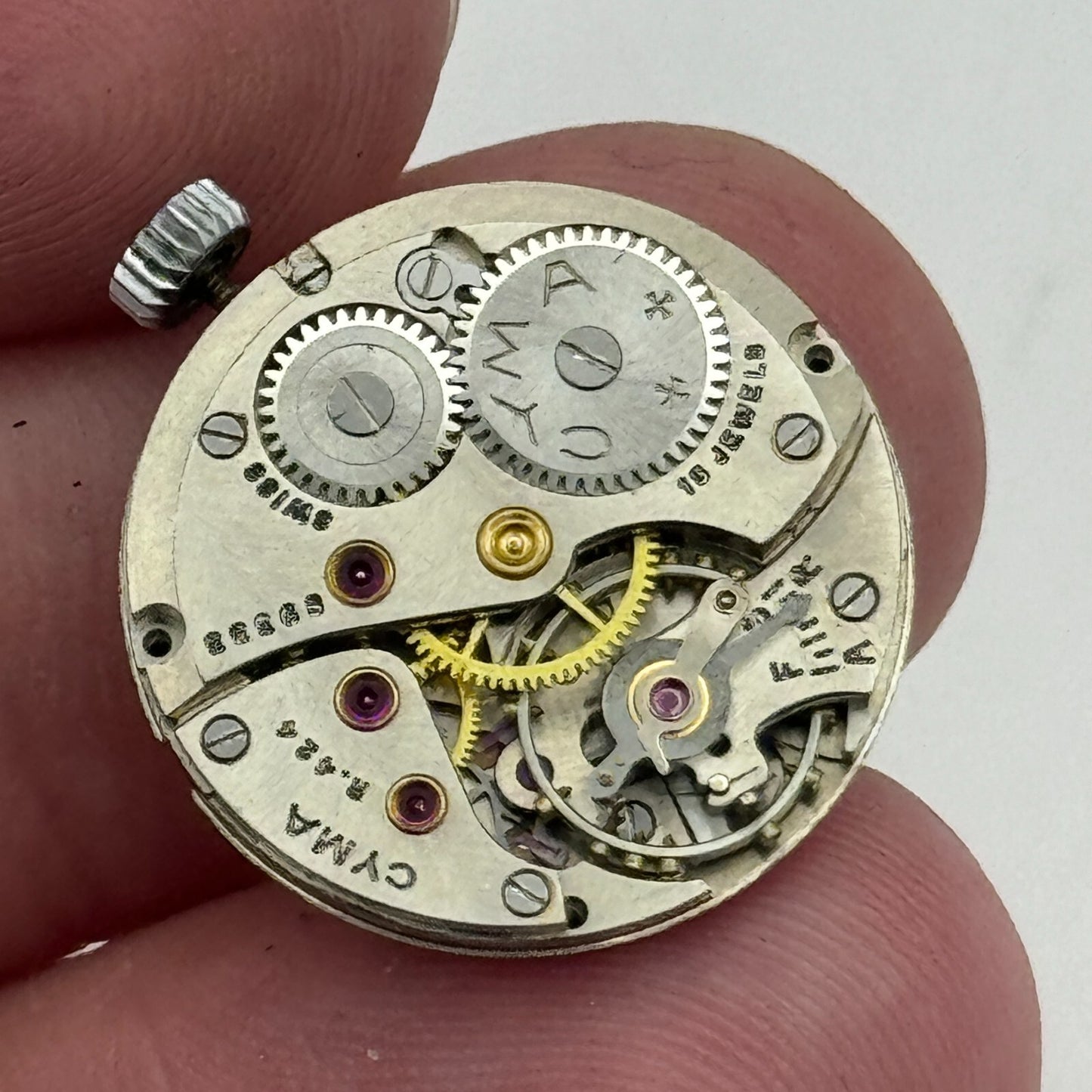19.7mm Ladies Cyma R.424 Balance Ok Nice Finish Sub Seconds Watch Movement PARTS