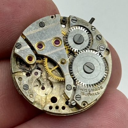 23.6mm Roamer MST 242 Manual Wind 15 Jewels Swiss Watch Movement PARTS SPARES