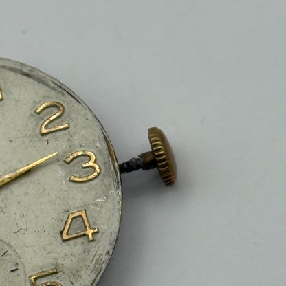 AS 1123 1124 Watch Movement Running Avia Manual Wind Vintage Parts Repair 23.5mm