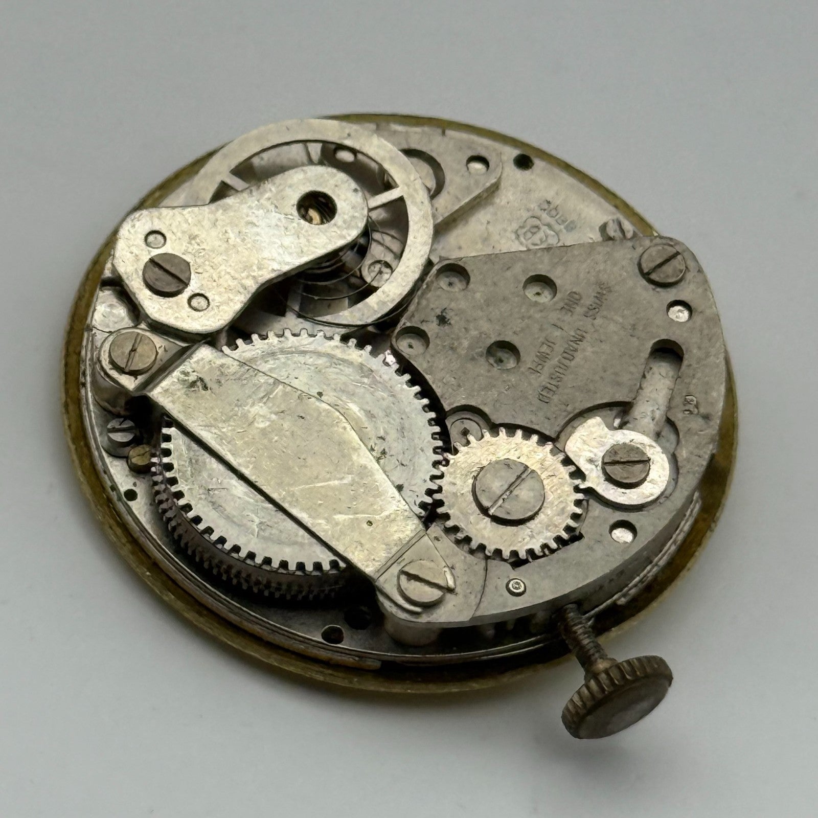 EB 8800 Watch Movement Tara Date Manual Wind Vintage Swiss Parts Repair 26.9mm