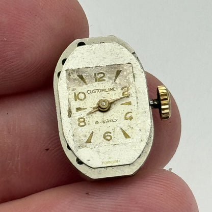 12.9mm Ladies Customline Lorsa 514A French Manual Wind Watch Movement PARTS