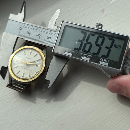 34mm Men's Vintage Lucerne Antimagnetic Swiss Manual Wind Watch PARTS REPAIR